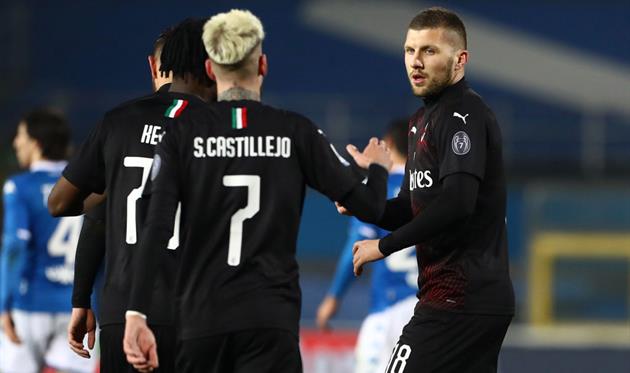 Милан празднует победу, Getty Images