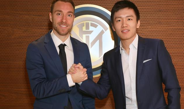 Кристиан Эриксен (слева), ФК Интер