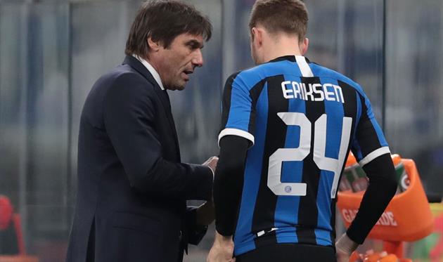 Антонио Конте и Кристиан Эриксен, Getty Images