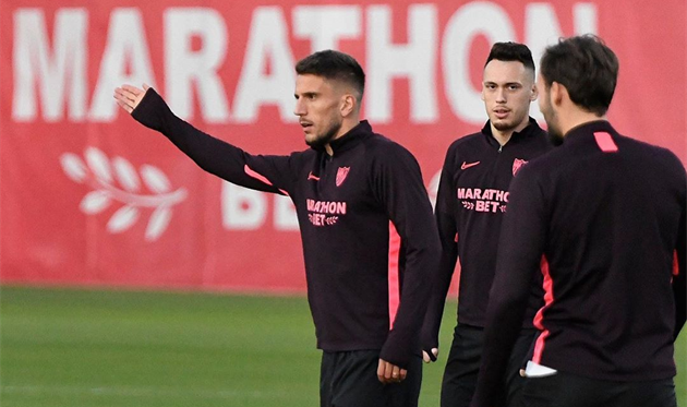 Игроки Севильи на тренировке, Sevilla FC