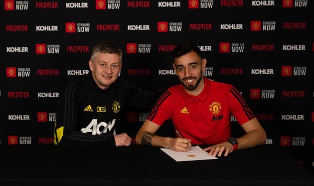 Оле-Гуннар Солскьяер и Бруну Фернандеш, Манчестер Юнайтед