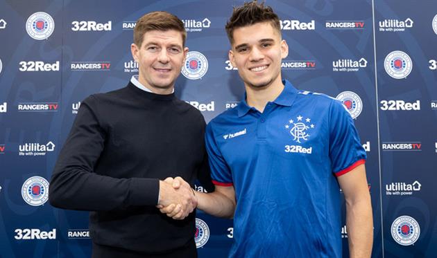 Стивен Джеррард и Янис Хаджи, photo Rangers FC