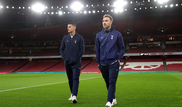 Эрик Ламела и Кристиан Эриксен, Getty Images