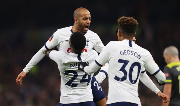 РАДОСТЬ ИГРОКОВ ТОТТЕНХЭМА, ФОТО GETTY IMAGES