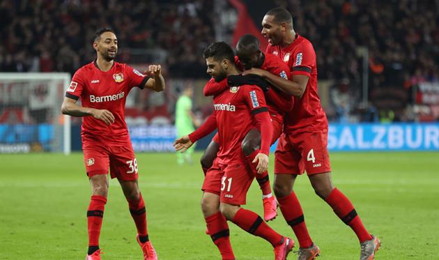 РАДОСТЬ ИГРОКОВ БАЙЕРА, ФОТО GETTY IMAGES