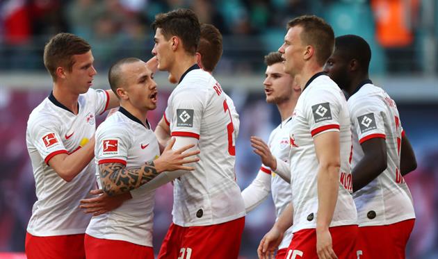 Лейпциг празднует победу, Getty Images