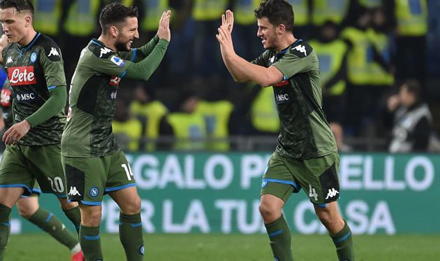 РАДОСТЬ ИГРОКОВ НАПОЛИ, ФОТО GETTY IMAGES