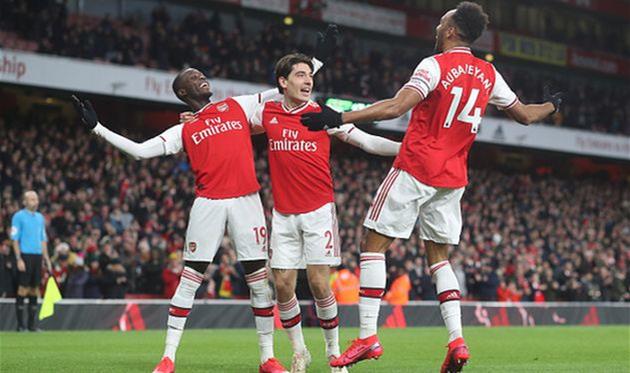 радость игроков арсенала, getty images