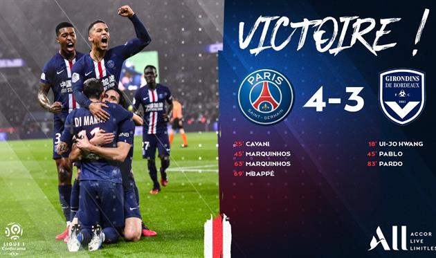 ПСЖ - Бордо, twitter.com/PSG_inside 