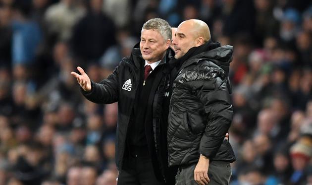 Оле Гуннар Солскьяер и Пеп Гвардиола, Getty Images