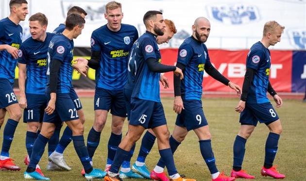 Празднование забитого мяча игроками Десны, фото ФК Десна Чернигов