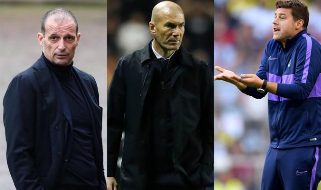 Массимилиано Аллегри, Зинедин Зидан и Маурисио Почеттино, Getty Images