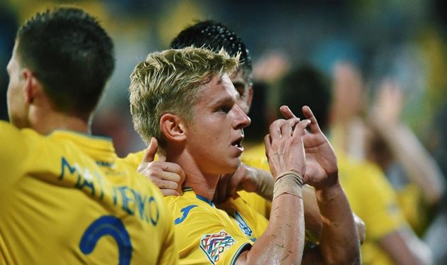 Игроки сборной Украины, фото: УАФ 