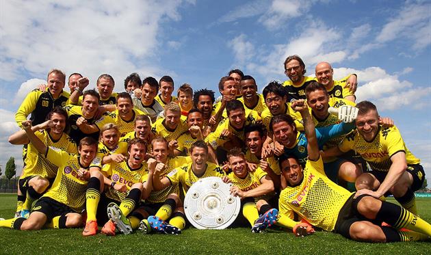 Боруссия Д отмечает победу в Бундеслиге, Getty Images