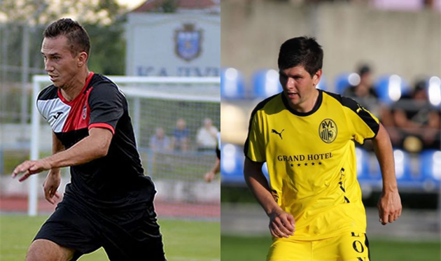 Дмитрий Скакун (слева) и Василий Белый, ФК Нива