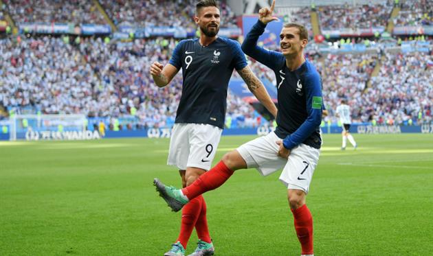 Жиру и Гризманн,getty images 