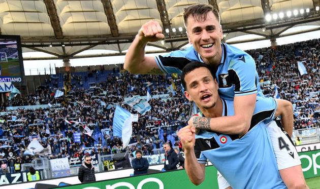 Радость игроков Лацио, getty images