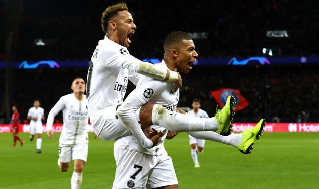 Неймар и Килиан Мбаппе, Getty Images