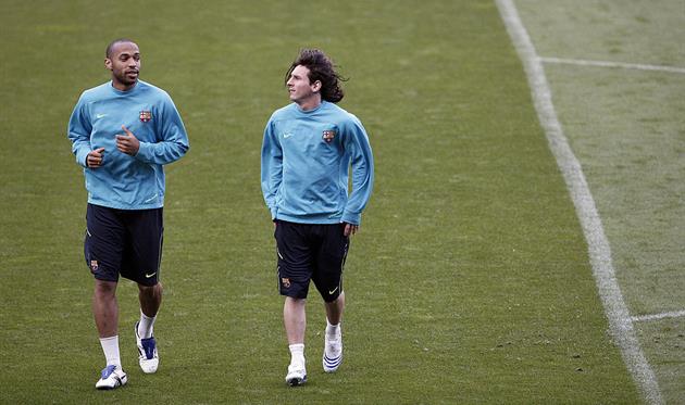 Тьерри Анри и Лионель Месси, Getty Images