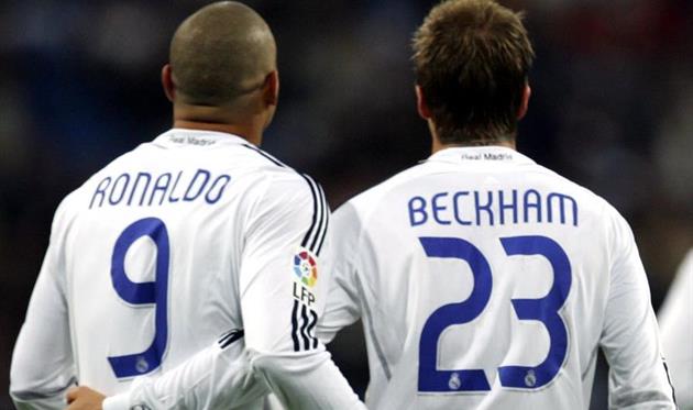 Роналдо и Дэвид Бекхэм, Getty Images