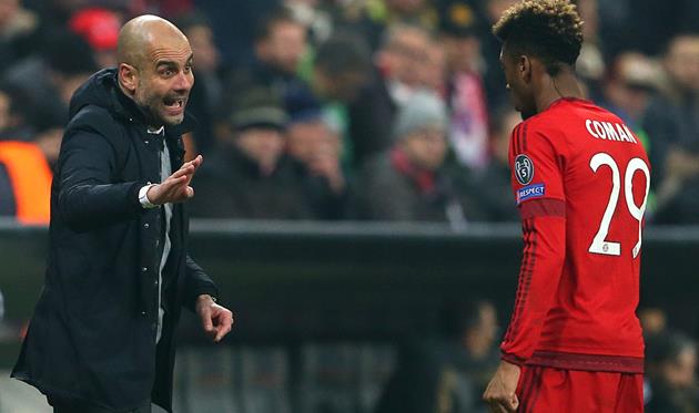 Пеп Гвардиола и Кингсли Коман, Getty Images