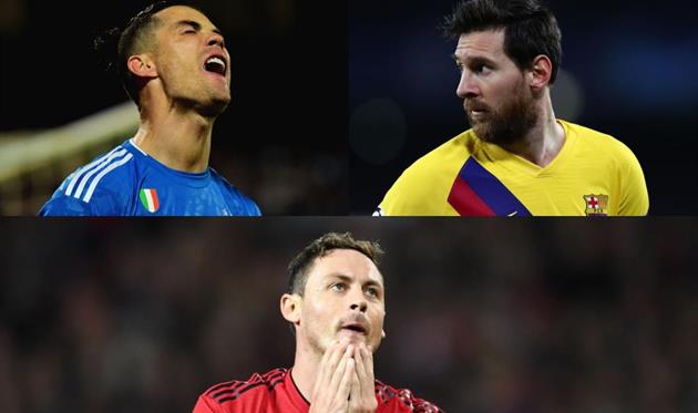 Криштиану Роналду, Лионель Месси и Неманья Матич, Getty Images