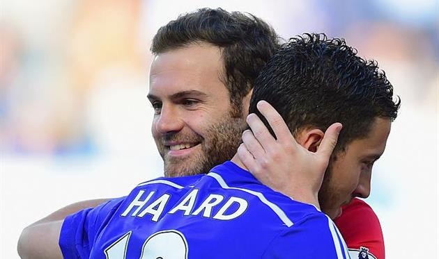 Хуан Мата и Эден Азар, Getty Images