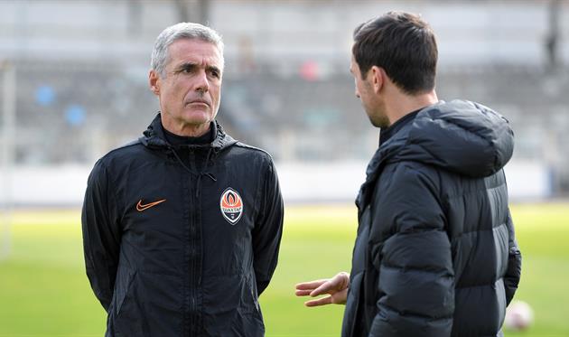 Луиш Каштру и Дарио Срна, фото ФК Шахтер