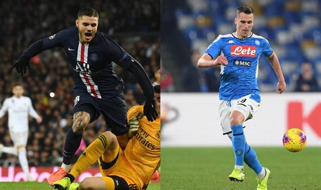 Мауро Икарди и Аркадиуш Милик, Getty Images