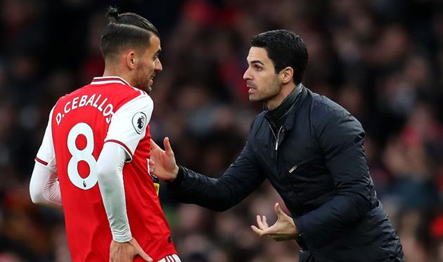 Дани Себальос и Микель Артета, Getty Images