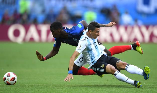 Поль Погба и Анхель Ди Мария, Getty Images