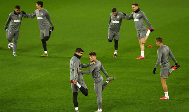 Тренировка Атлетико, Getty Images