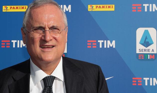 Президент Лацио Клаудио Лотито вздохнул с облегчением, Getty Images