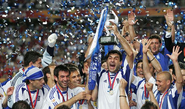 Сборная Греции - чемпион Европы 2004 года, Getty Images
