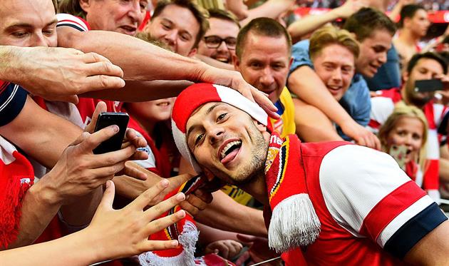 Джек Уилшир после победы в Кубке Англии-2014, Getty Images