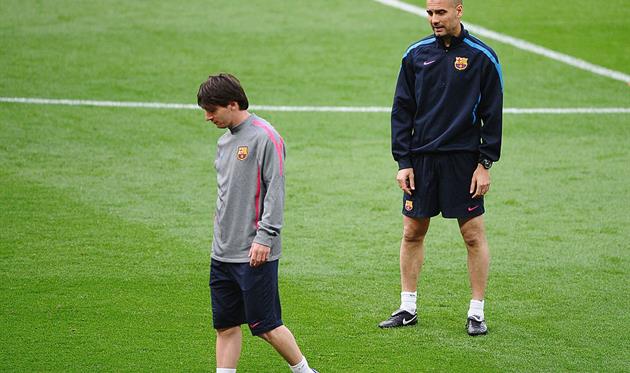 Лионель Месси и Пеп Гвардиола, Getty Images