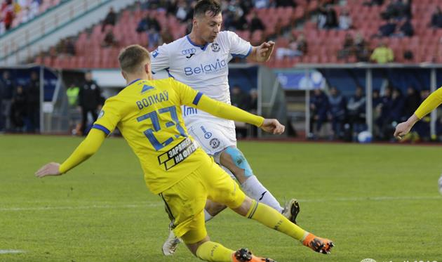 Артем Милевский в матче с БАТЭ, Фото: ФК Динамо-Брест