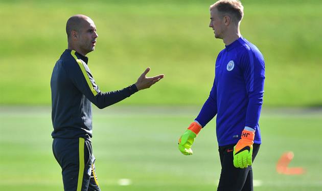 Хосеп Гвардиола и Джо Харт, Getty Images