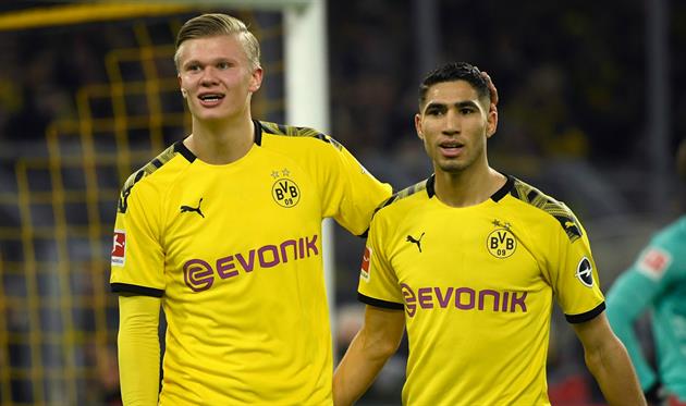 Эрлинг Холанд и Ашраф Хакими, Getty Images