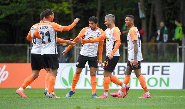 Шахтер празднует победу, фото: ФК Шахтер