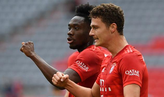 бенжамен павар и альфонсо дэвис забили по голу, getty images