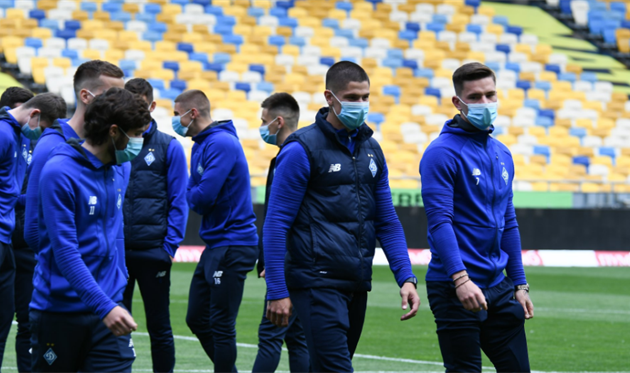 Игроки Динамо перед матчем с Шахтером, ФК Динамо