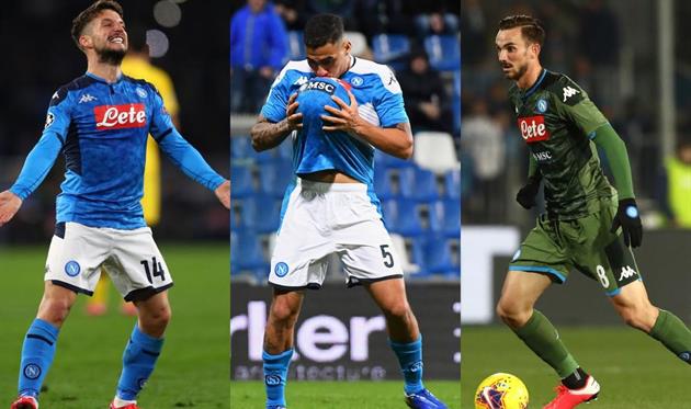 Дрис Мертенс, Аллан и Фабиан Руис, Getty Images