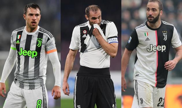 Арон Рэмси, Джорджо Кьеллини и Гонсало Игуаин, Getty Images