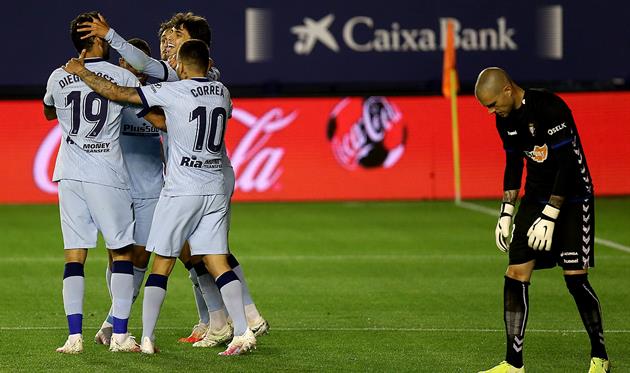 Радость игроков Атлетико, фото Атлетико