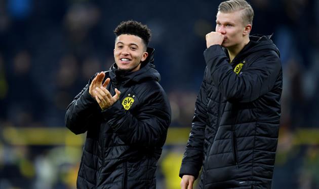 Джейдон Санчо и Эрлинг Холанд, getty images