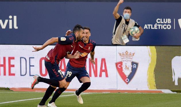 Радость игроков Осасуны, фото getty images