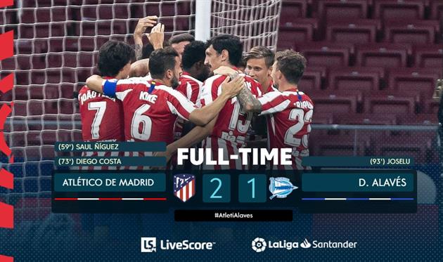 Атлетико - Алавес, twitter.com/LaLigaEN 