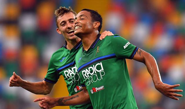 Радость игроков Аталанты, getty images