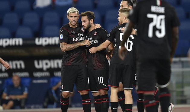 милан разгромил лацио, getty images